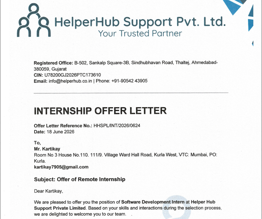 Software Development Intern